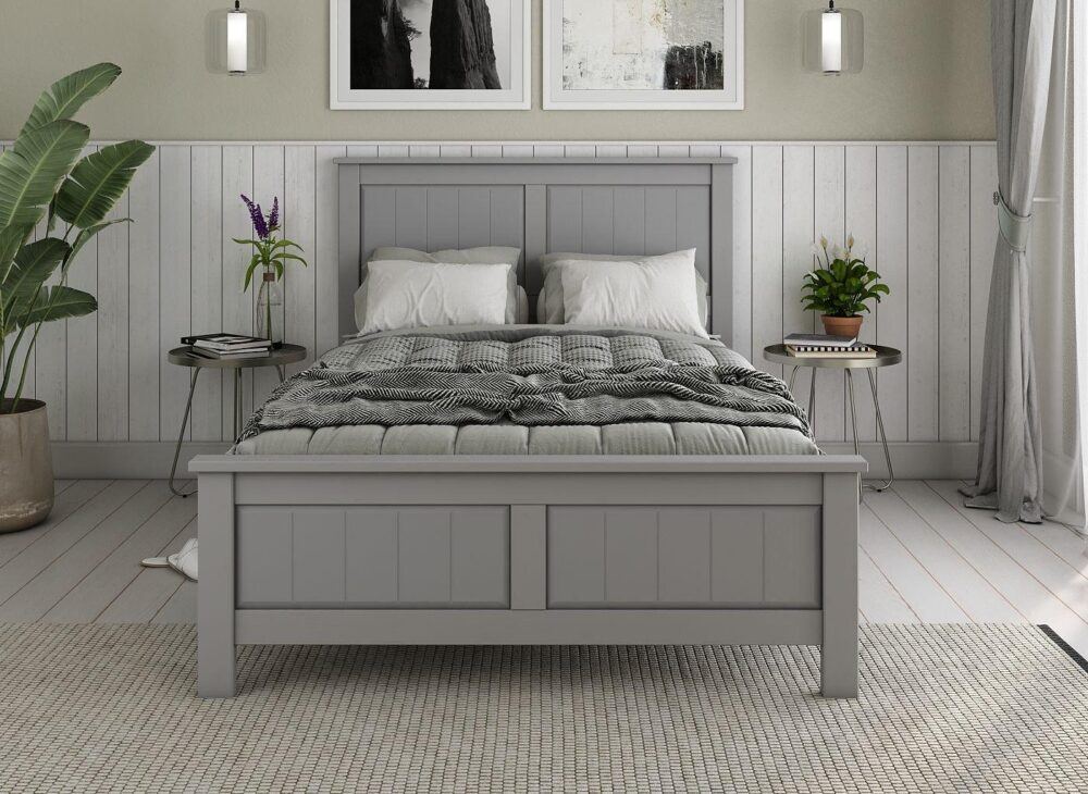 Northwood Wooden Bed Frame in Grey